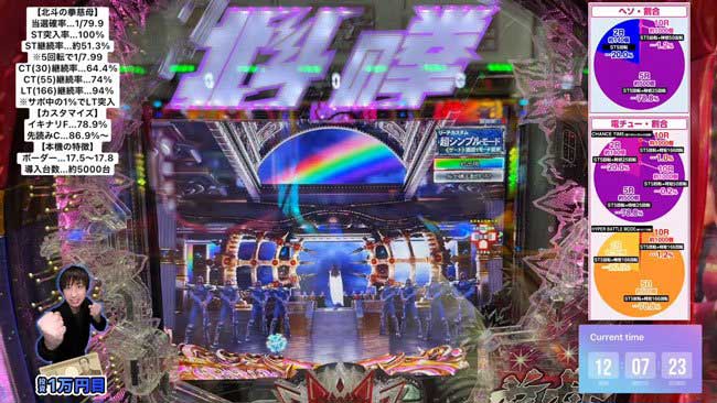 デジハネP北斗の拳慈母_虹背景