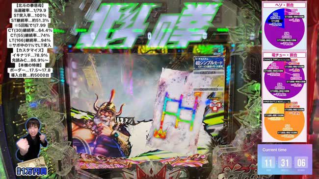 デジハネP北斗の拳慈母_虹あみだくじ