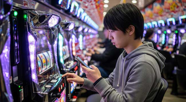 パチンコ_スマホながら見