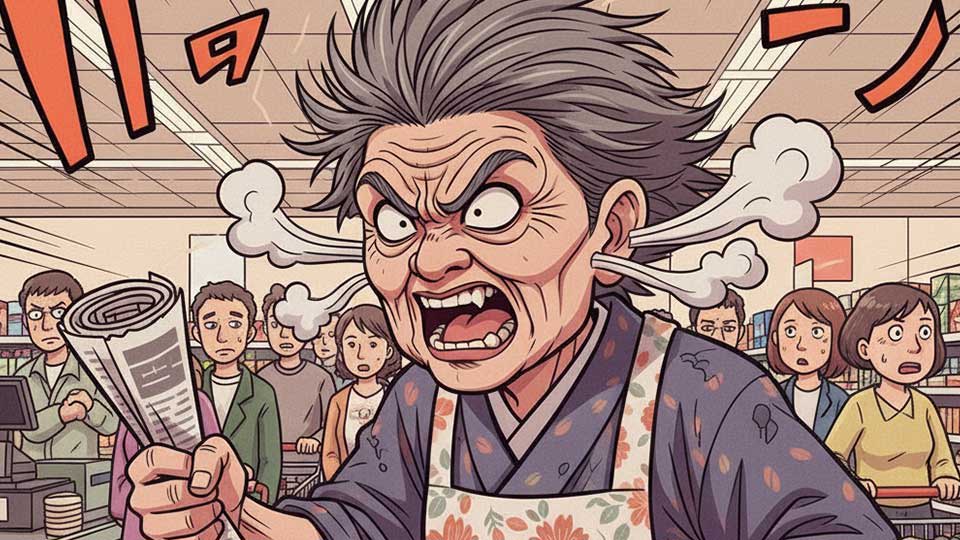 列に並んでいたら、突然高齢の女性に割り込まれて…