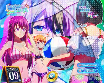 Sea Side RUSH RUSH(LT)初回突入時の画面 e女神のカフェテラス スマパチ ぱちんこ