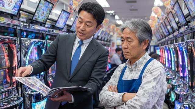 パチンコメーカー営業マン