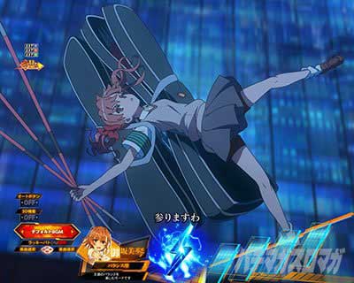 RUSH中予告アクション　黒子テンパイ煽り予告　ｅとある科学の超電磁砲 PHASE NEXT