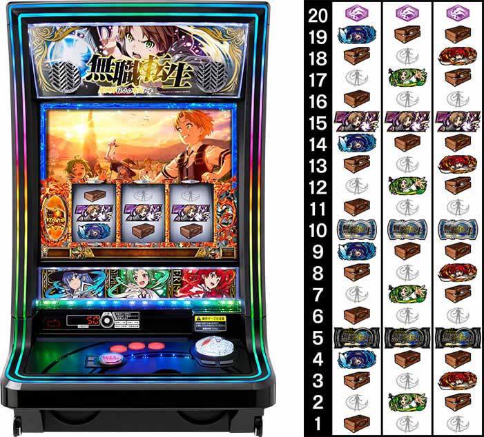  L無職転生～異世界行ったら本気だす～　筐体　リール配列