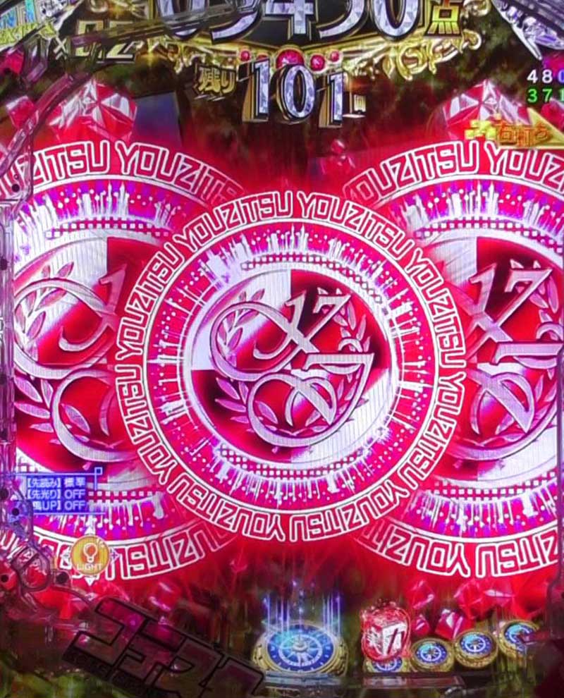 チャンス目予告  RUSH中予告アクション  eようこそ実力至上主義の教室へ