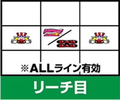 ハッピージャグラーVⅢ　リーチ目