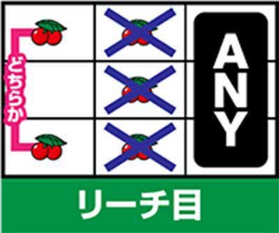 ハッピージャグラーVⅢ　リーチ目