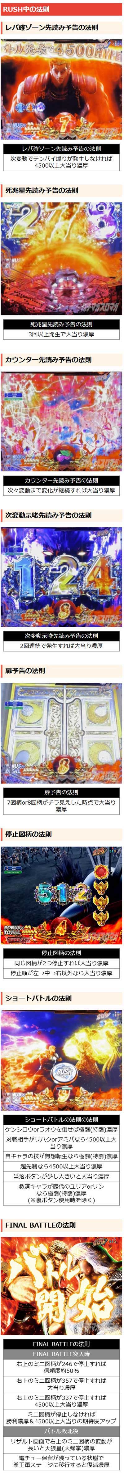 RUSH中の法則　e北斗の拳11暴凶星