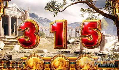 ミリオンゴッド　液晶出目