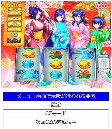 メニュー画面｜真打 吉宗（真打ち吉宗）｜スマスロ パチスロ スロット