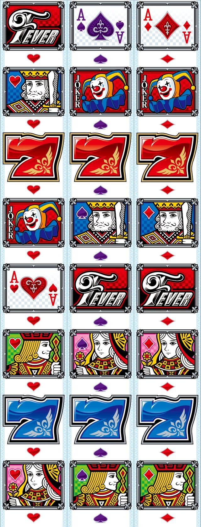 リール配列　PフィーバークィーンⅡ