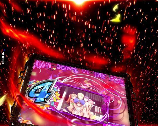 鍔落下シェイクビジョン予告 HOTD3 ハイスクールオブザデッド3 パチンコ