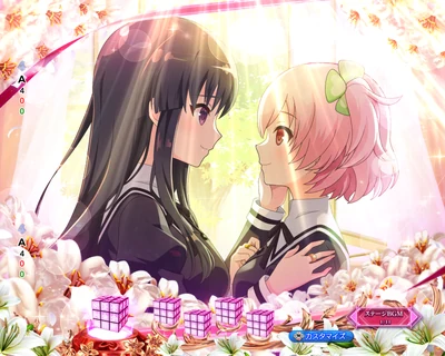 通常時予告 百合熱カットイン