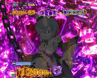鬼がかりRUSH中の液晶
