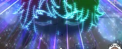 蓄積示唆(大)発光が咲太の鼻付近まで
