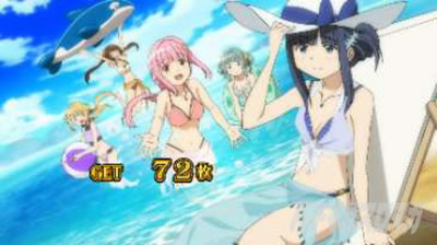 スマスロ マギアレコード 魔法少女まどか☆マギカ外伝 終了画面 水着みかづき荘