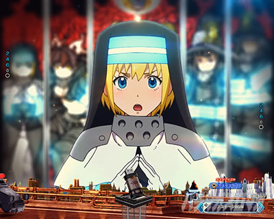 ステンドグラスシルエット予告_e炎炎2紅丸