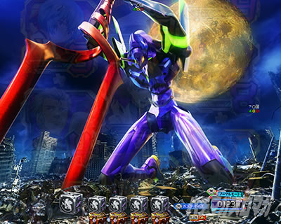 エヴァ17 夜背景