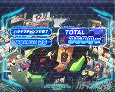 Lパチスロ 革命機ヴァルヴレイヴ2　AT終了画面の設定確定パターン