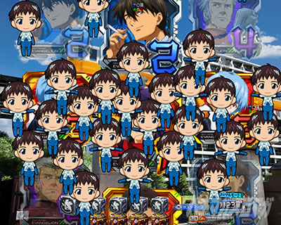 エヴァ17 ミニキャラ群予告