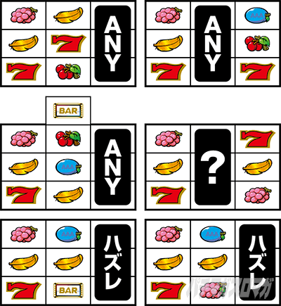 アレックスブライト 左・赤7付近のリーチ目