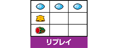 スマスロ北斗の拳　リプレイ　小役の停止形(順押し時)