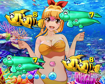 沖海6 マリンちゃんリーチ