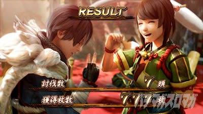 スマスロ モンスターハンターライズ│ボーナス終了画面 AT終了画面 イオリ＆ヨモギ