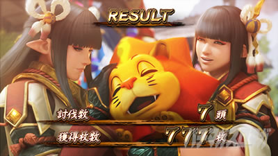 スマスロ モンスターハンターライズ│ボーナス終了画面 AT終了画面 ヒノエ ミノト エンタライオン