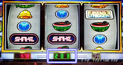 シェイクボーナストリガー スベリコマ数の確認