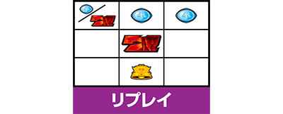 スマスロ北斗の拳　小役の停止形(中押し時)